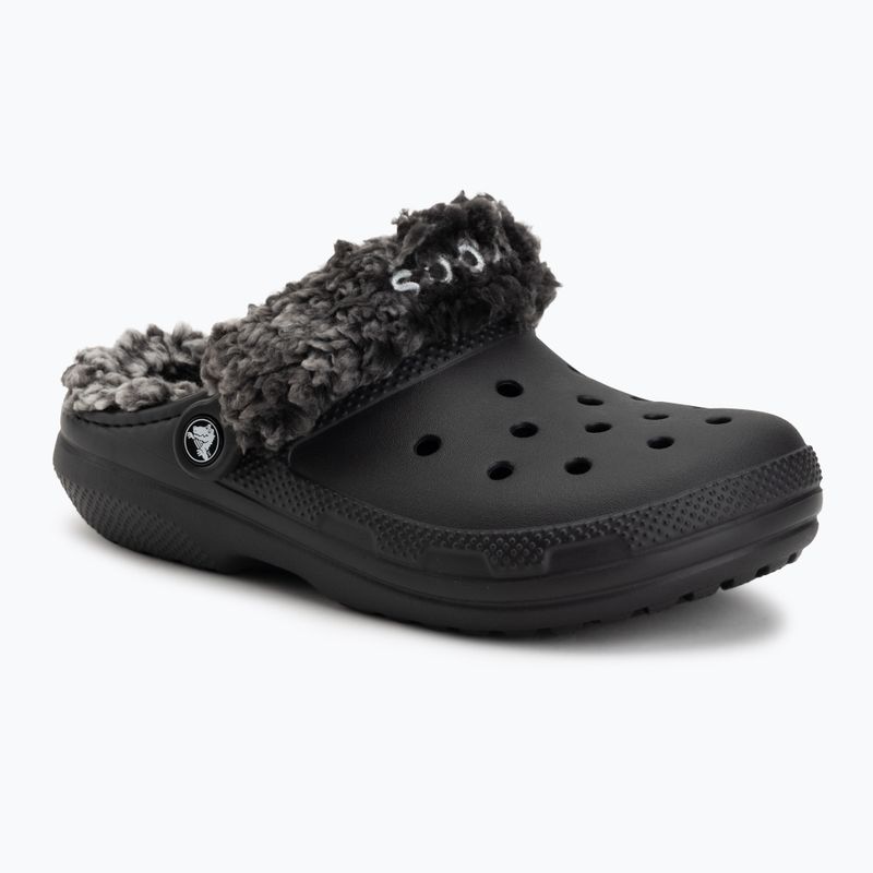 Шльопанці Crocs Classic Fleece Lined black