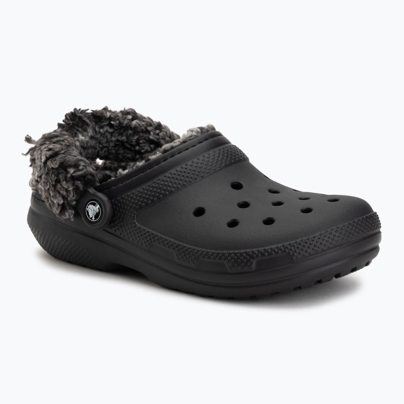 Шльопанці Crocs Classic Fleece Lined black 2