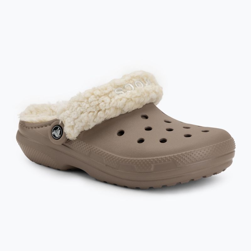 Шльопанці Crocs Classic Fleece Lined mushroom