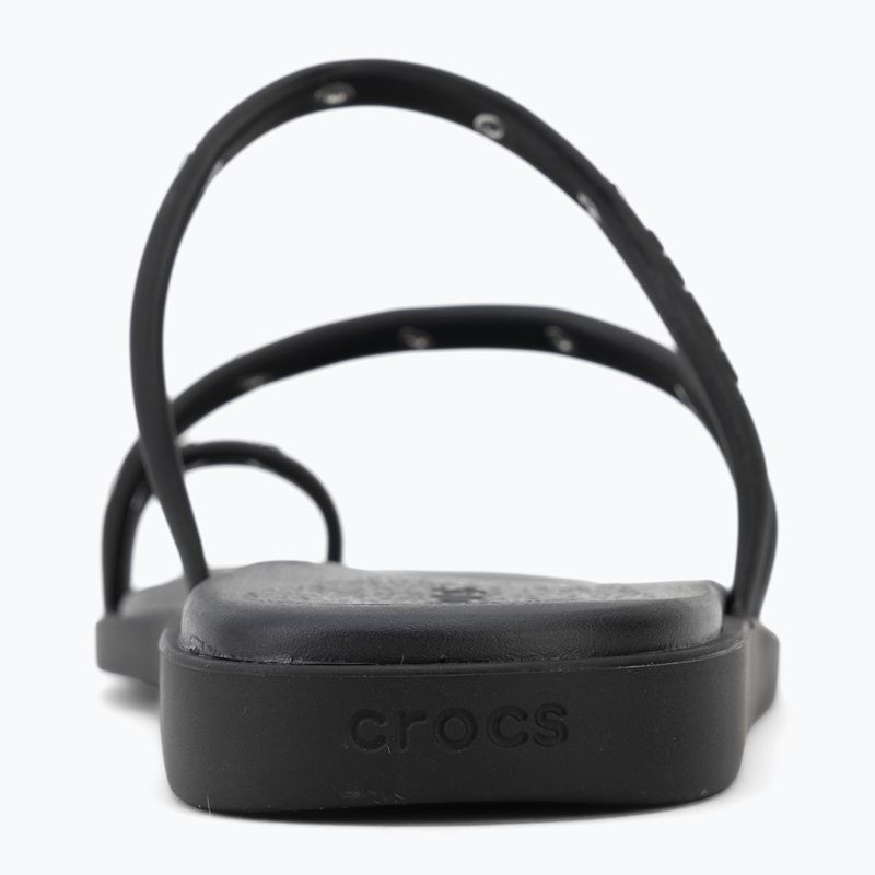 Шльопанці жіночі Crocs Miami Studded Toe Loop black 6