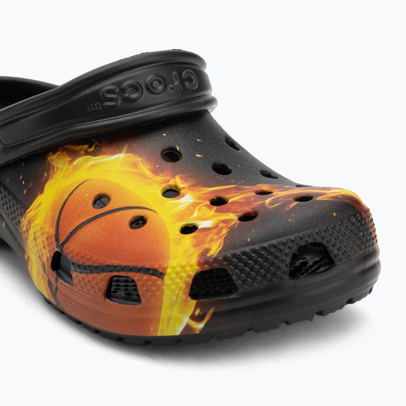 Шльопанці дитячі Crocs Flaming Bball Clog Kids black 8