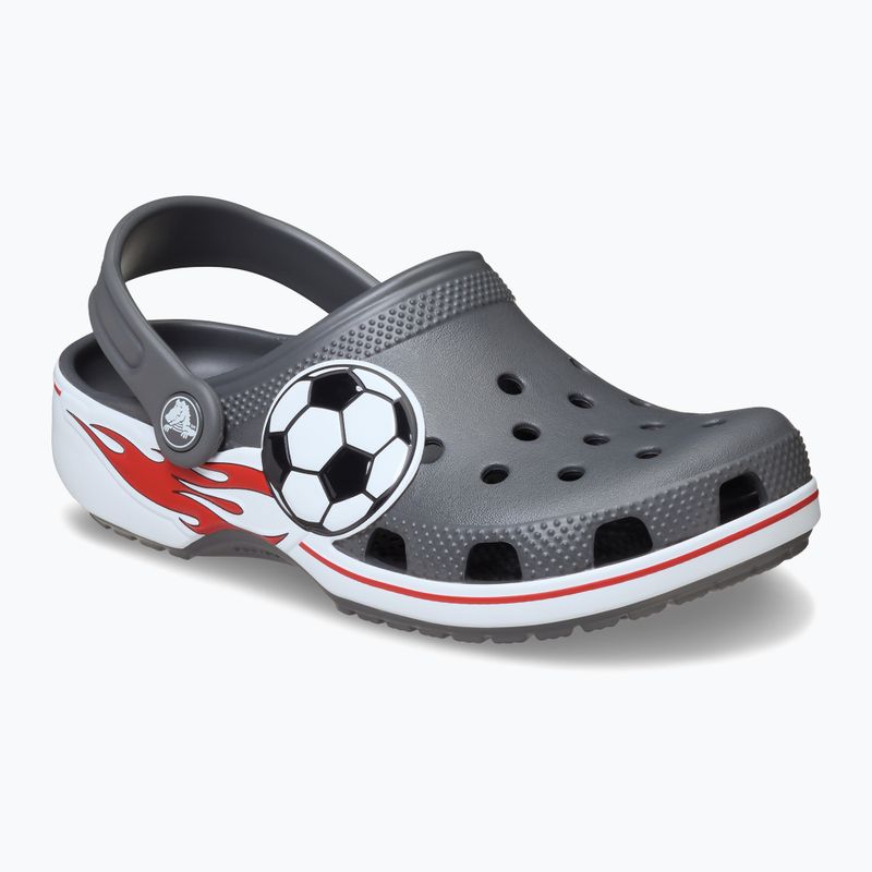 Шльопанці дитячі Crocs Classic Soccer Band Clog Kids slate grey 9