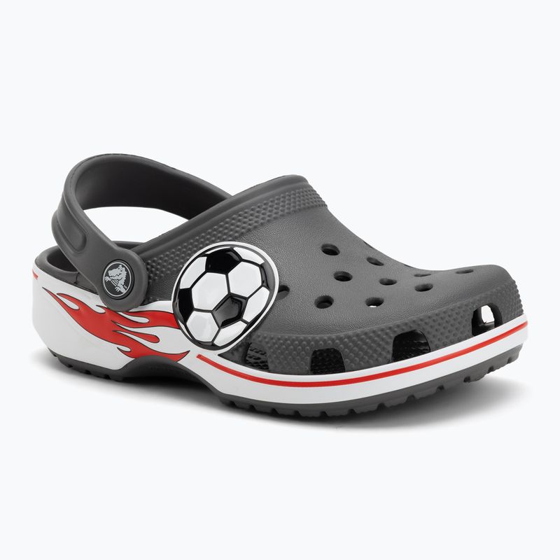 Шльопанці дитячі Crocs Classic Soccer Band Clog Kids slate grey 2