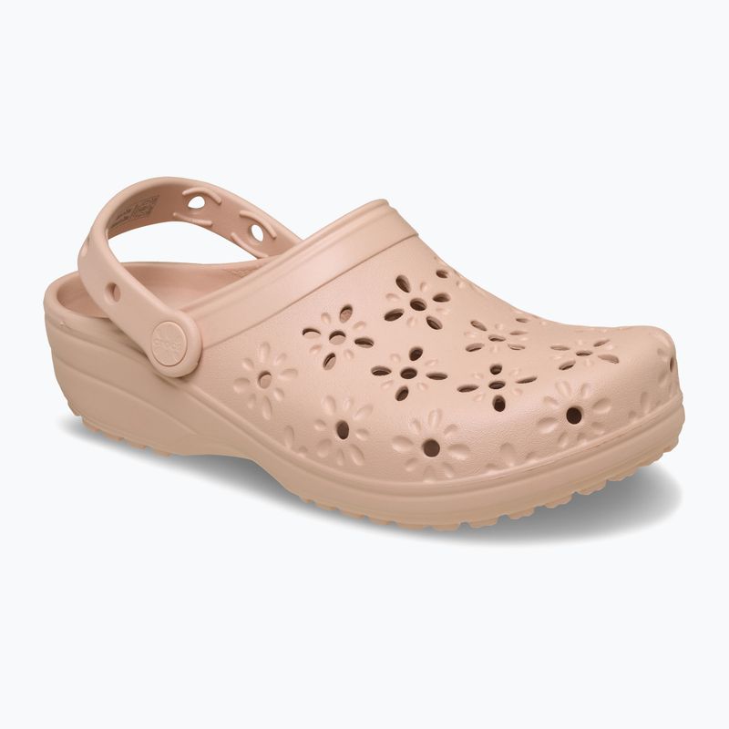 Шльопанці Crocs Classic Floral Cutout Clog pink caramel 9