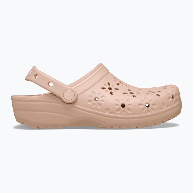 Сабо Crocs Classic Floral Cutout Clog pink caramel 2