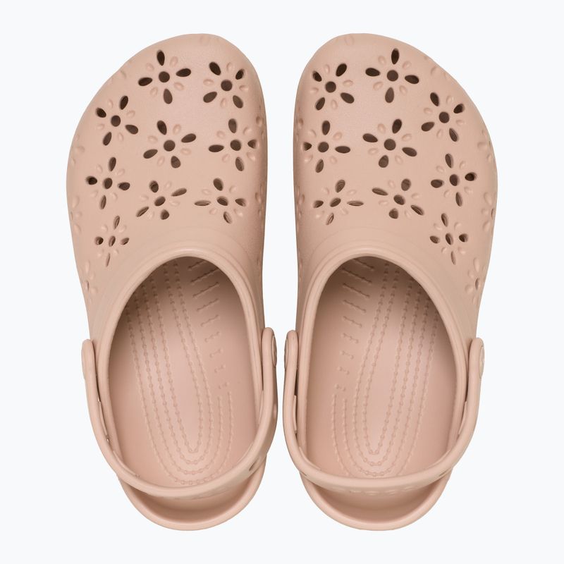 Сабо Crocs Classic Floral Cutout Clog pink caramel 5