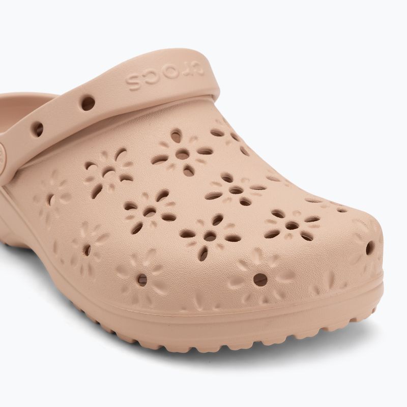 Сабо Crocs Classic Floral Cutout Clog pink caramel 8