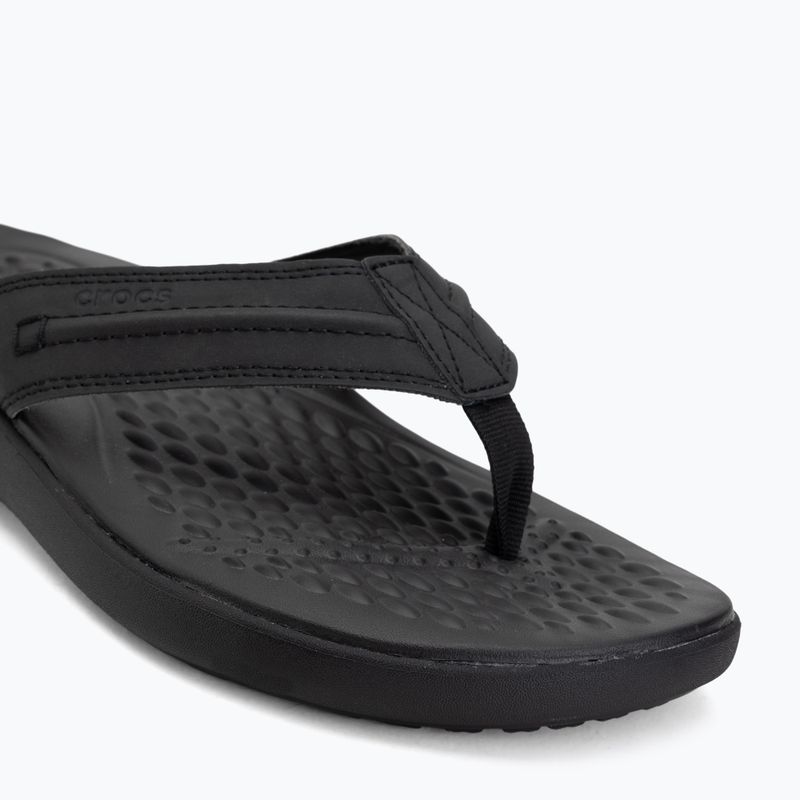 В'єтнамки Crocs Yukon Vista II Leather black/black 7