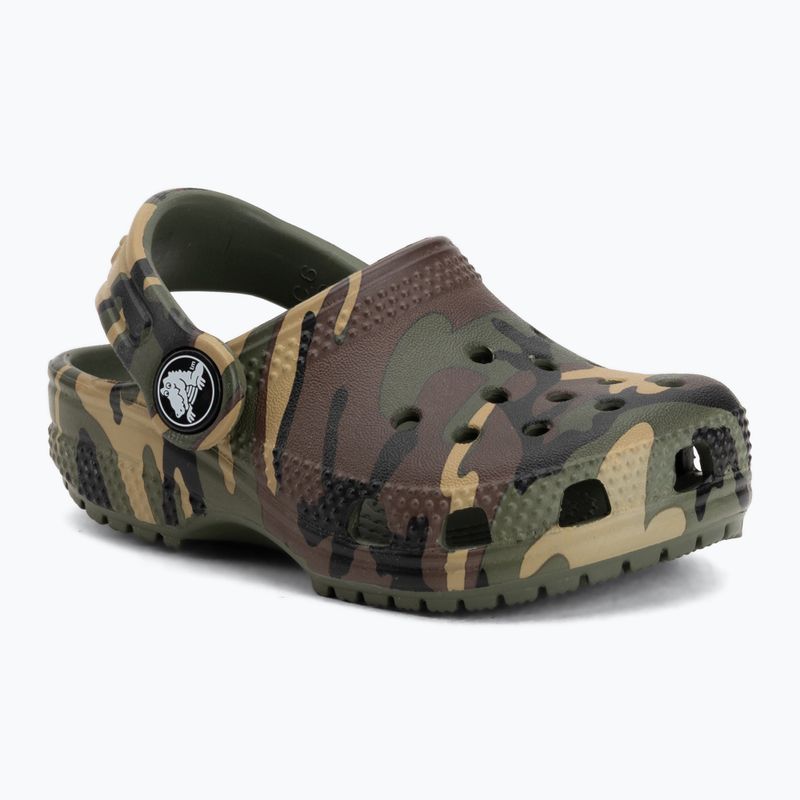 Шльопанці дитячі Crocs Classic Camouflage Toddler army green/multi 2