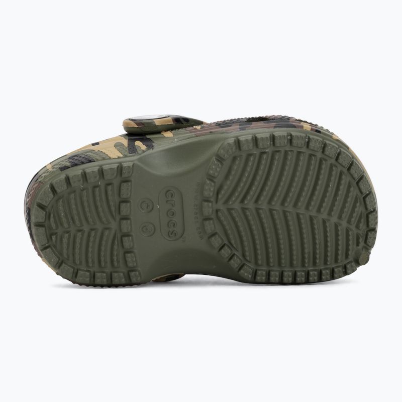 Шльопанці дитячі Crocs Classic Camouflage Toddler army green/multi 5