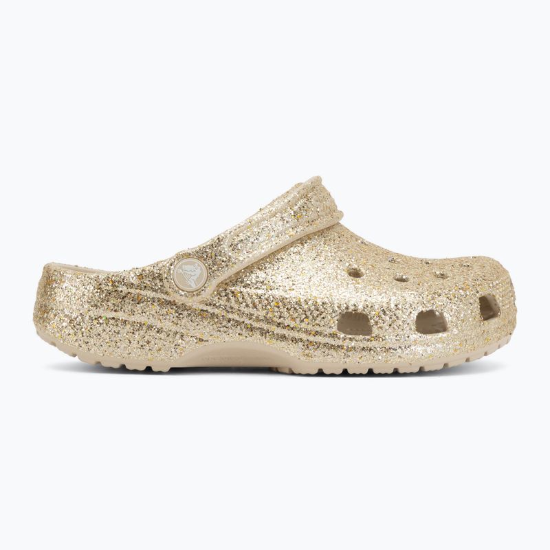 Шльопанці дитячі Crocs Classic Chunky Glitter sandstone 3