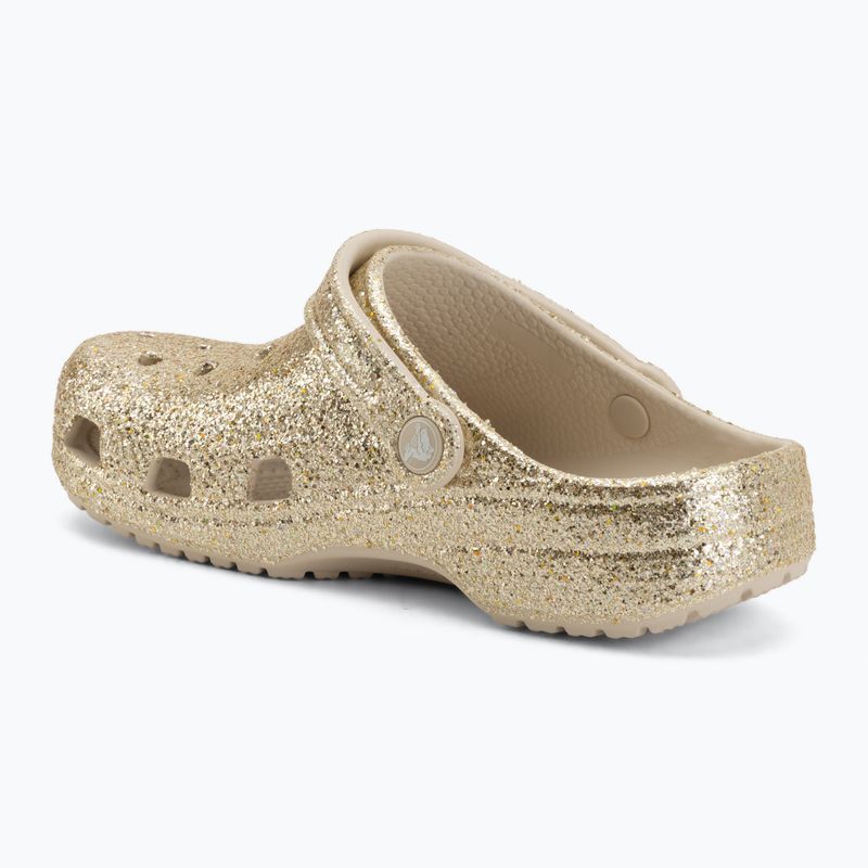Шльопанці дитячі Crocs Classic Chunky Glitter sandstone 4