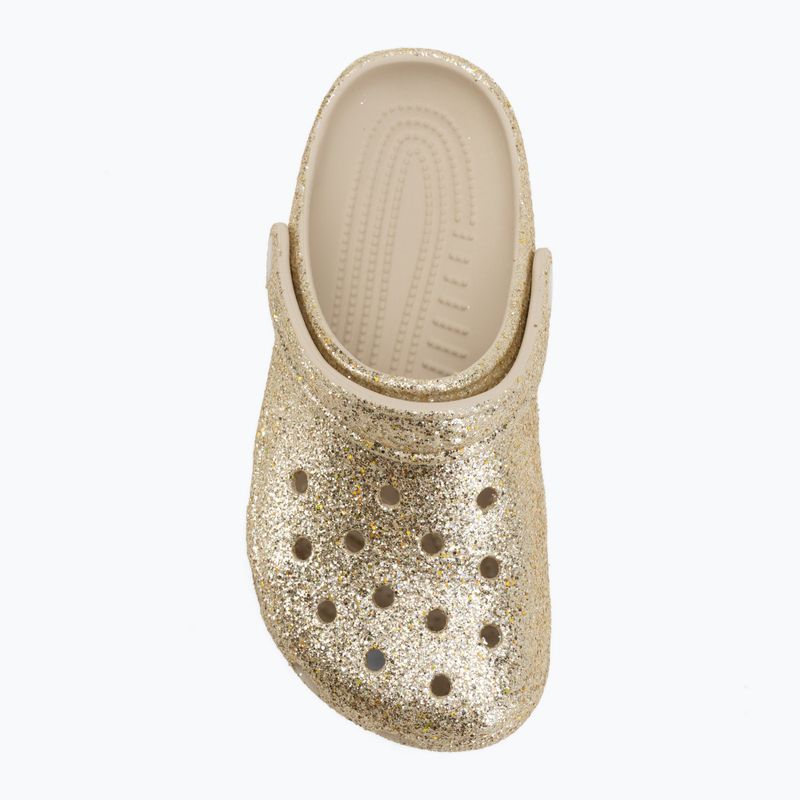 Шльопанці дитячі Crocs Classic Chunky Glitter sandstone 6