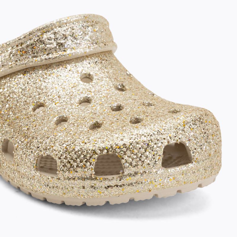 Шльопанці дитячі Crocs Classic Chunky Glitter sandstone 8