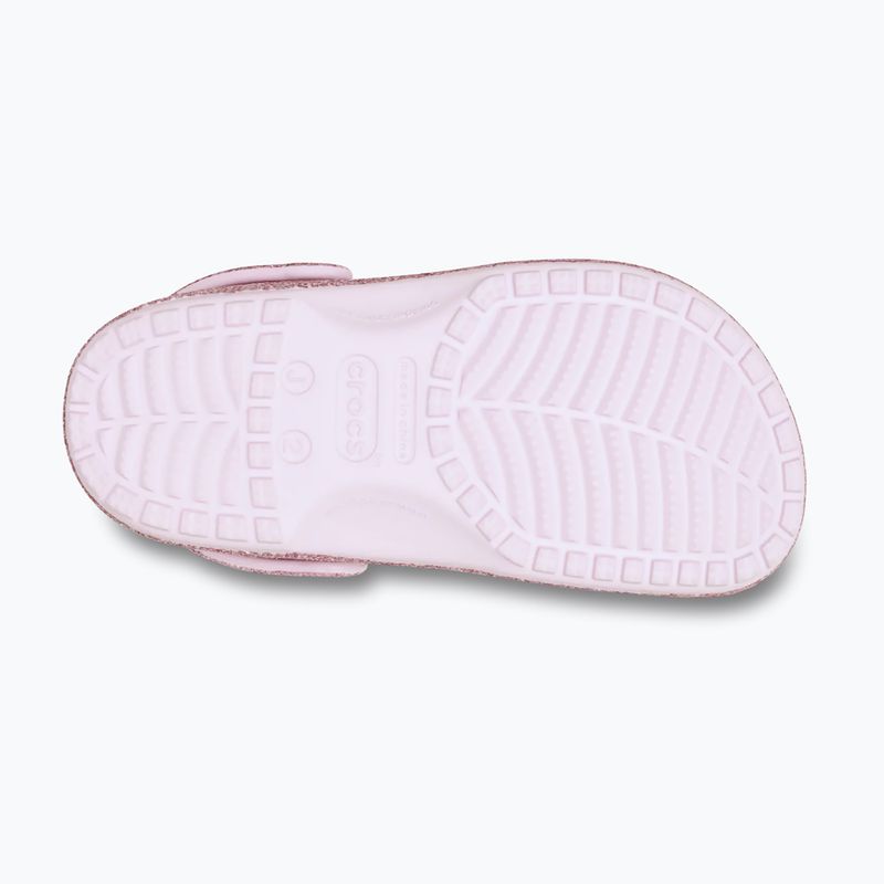 Шльопанці дитячі Crocs Classic Chunky Glitter pink milk 11