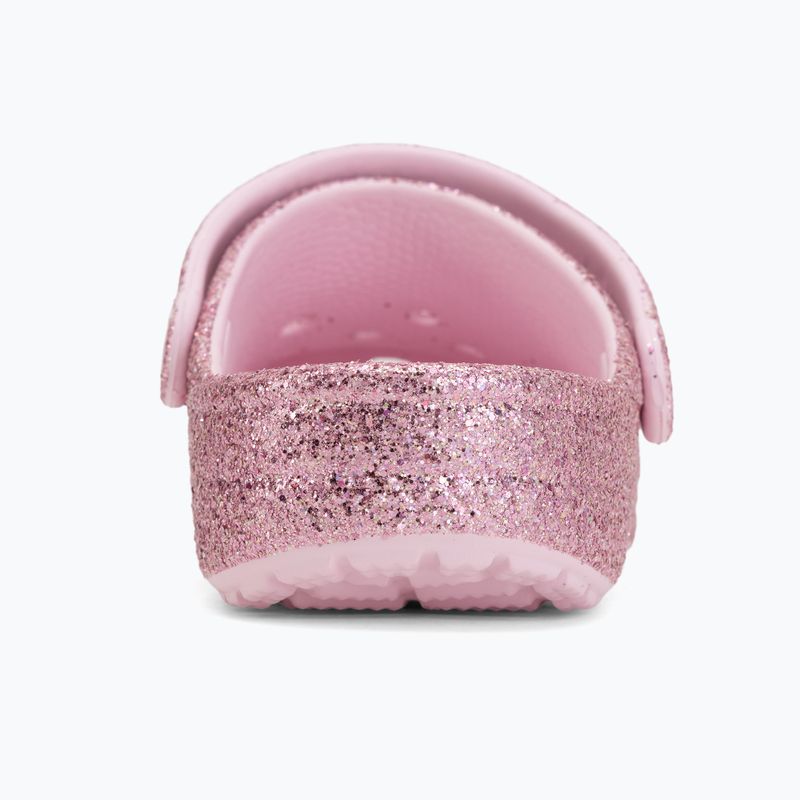 Шльопанці дитячі Crocs Classic Chunky Glitter pink milk 7