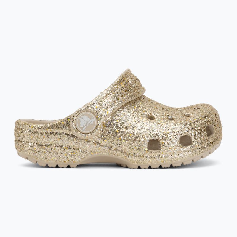 Шльопанці дитячі Crocs Classic Chunky Glitter 211940 sandstone 3