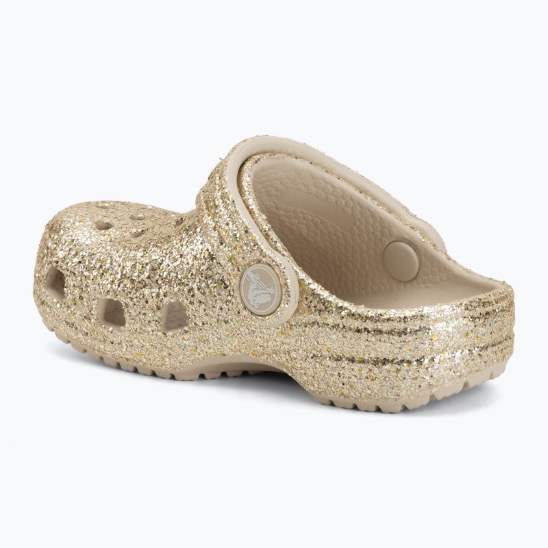 Шльопанці дитячі Crocs Classic Chunky Glitter 211940 sandstone 4
