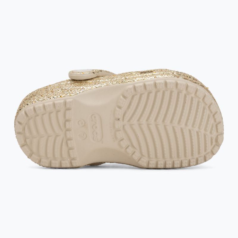 Шльопанці дитячі Crocs Classic Chunky Glitter 211940 sandstone 5