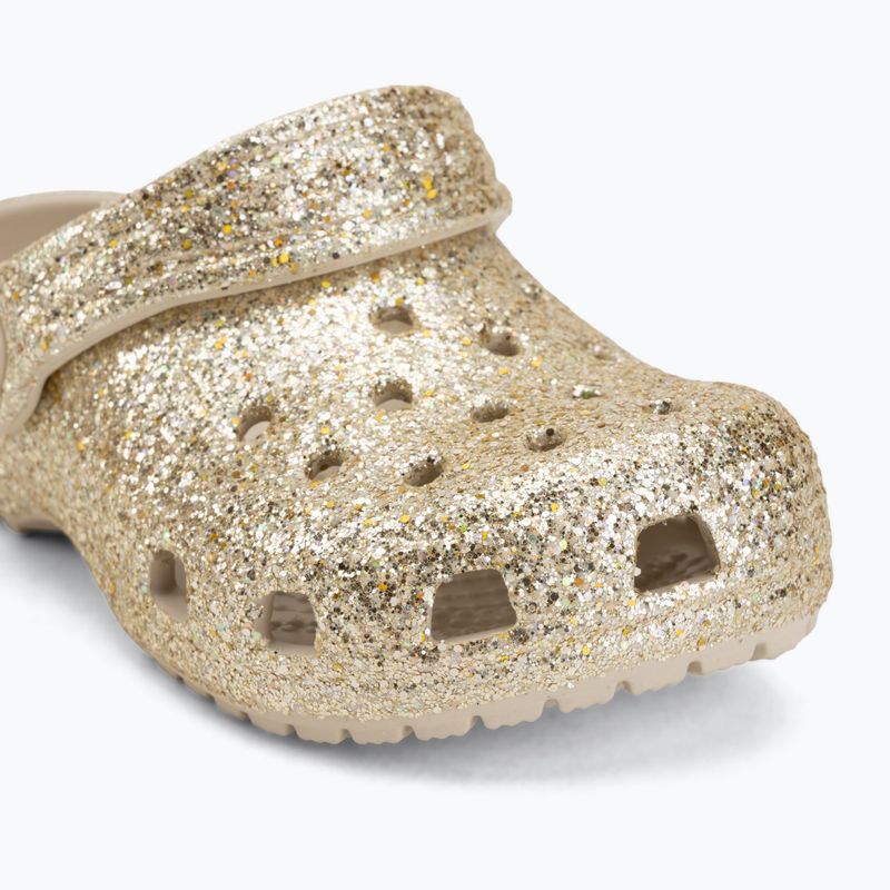 Шльопанці дитячі Crocs Classic Chunky Glitter 211940 sandstone 8
