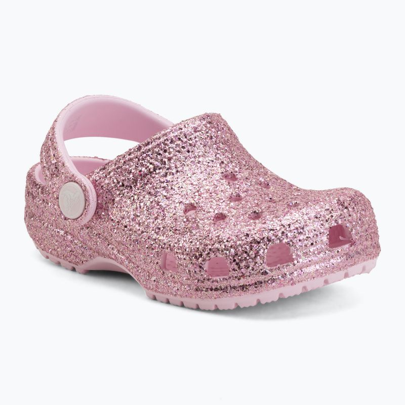 Шльопанці дитячі Crocs Classic Chunky Glitter 211940 pink milk 2