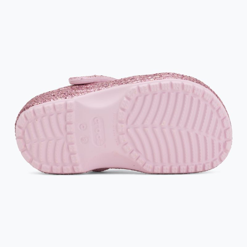 Шльопанці дитячі Crocs Classic Chunky Glitter 211940 pink milk 5