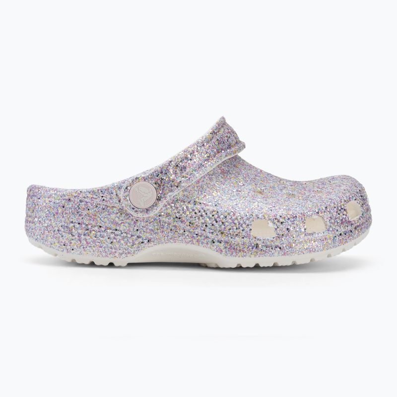 Шльопанці дитячі Crocs Classic Fantasy Glitter white 3