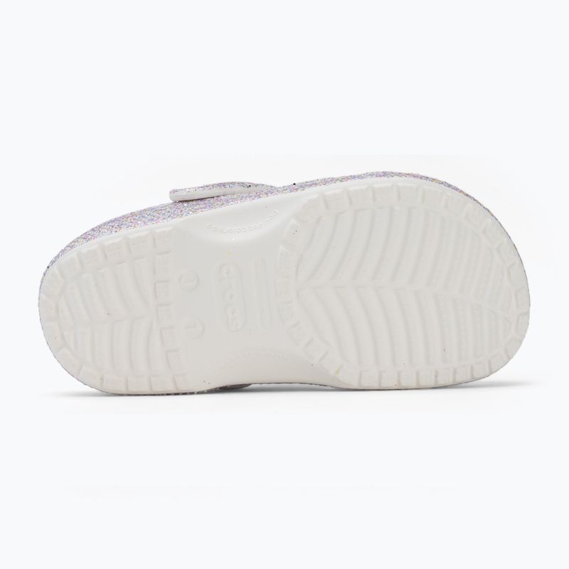 Шльопанці дитячі Crocs Classic Fantasy Glitter white 5