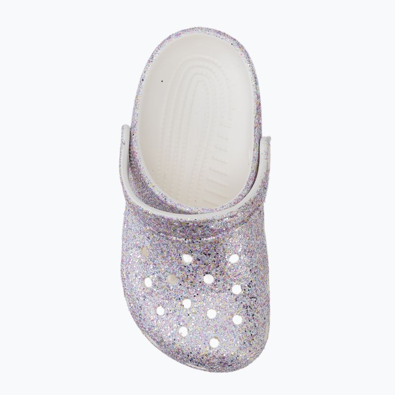 Шльопанці дитячі Crocs Classic Fantasy Glitter white 6