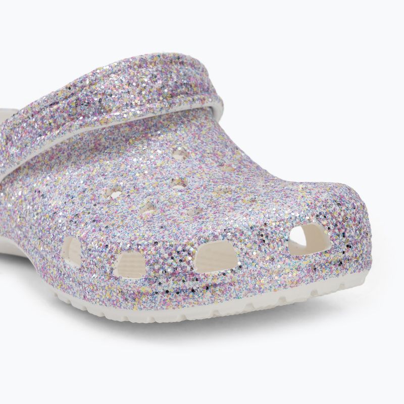 Шльопанці дитячі Crocs Classic Fantasy Glitter white 8