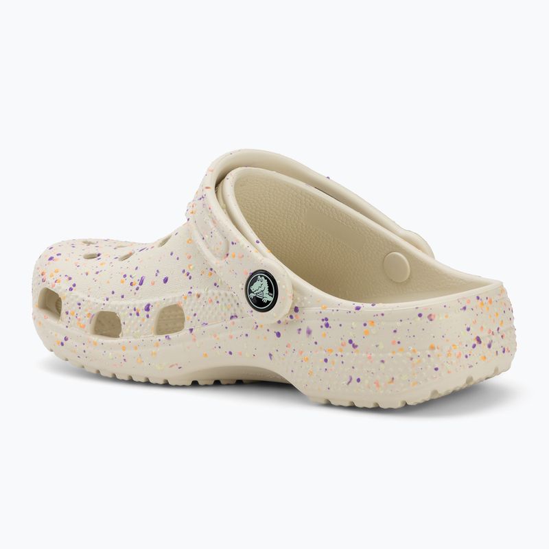 Шльопанці дитячі Crocs Classic Glow Paint Splatter summit white/multi 4