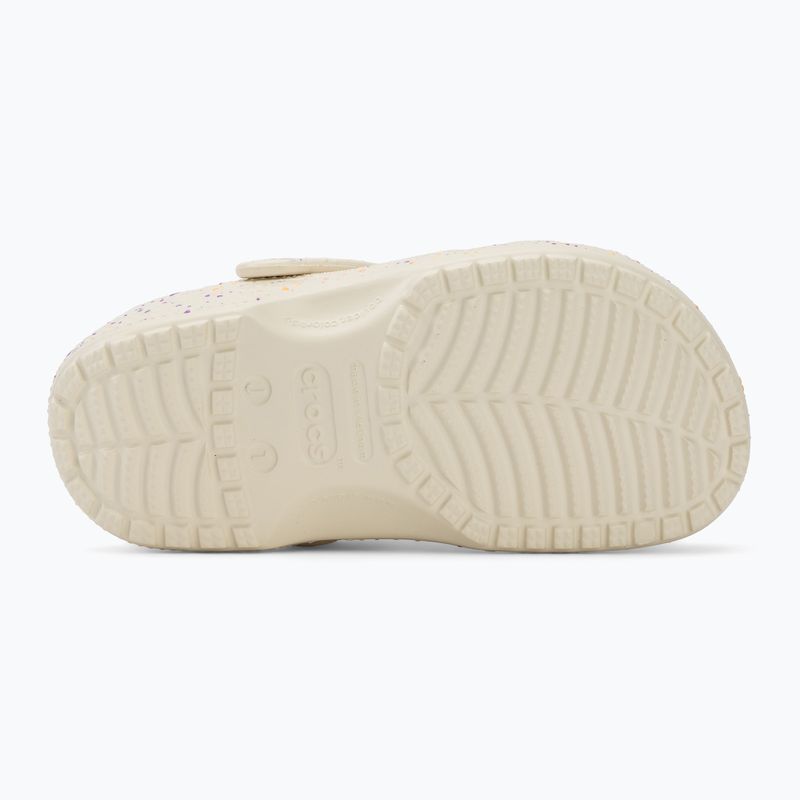Шльопанці дитячі Crocs Classic Glow Paint Splatter summit white/multi 5