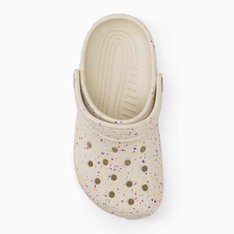 Шльопанці дитячі Crocs Classic Glow Paint Splatter summit white/multi 6