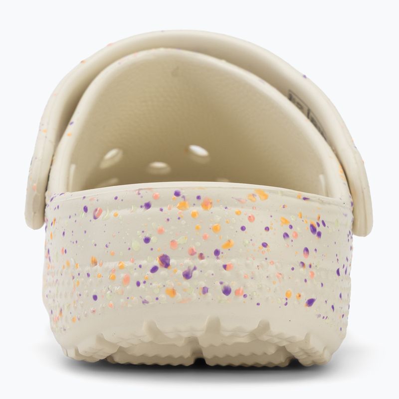 Шльопанці дитячі Crocs Classic Glow Paint Splatter summit white/multi 7