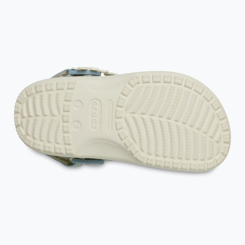 Шльопанці дитячі Crocs Classic Denim Flower Adjutment Backstrap summit white 11