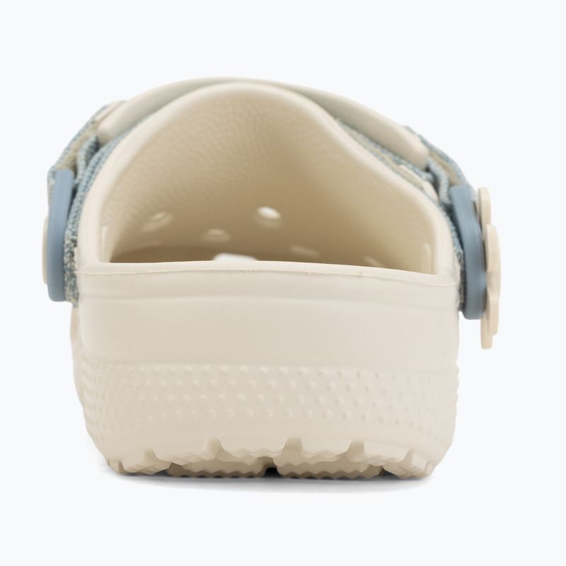 Шльопанці дитячі Crocs Classic Denim Flower Adjutment Backstrap summit white 7