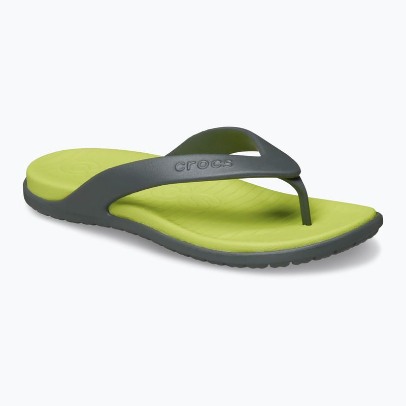 В'єтнамки Crocs Coast Flip slate grey/citrus 8