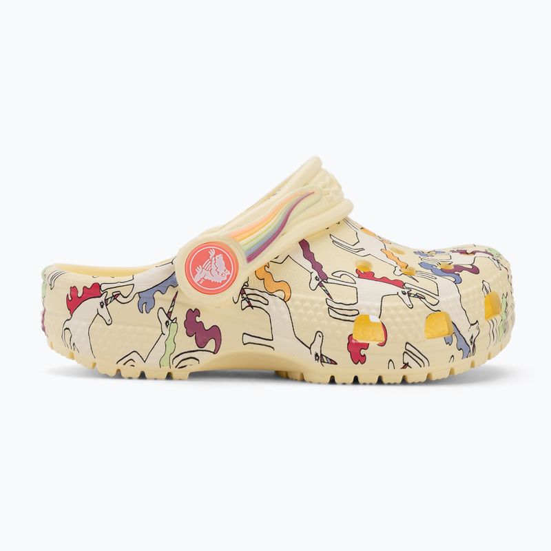 Шльопанці дитячі Crocs Classic Unicorn Graphic yellow light 3