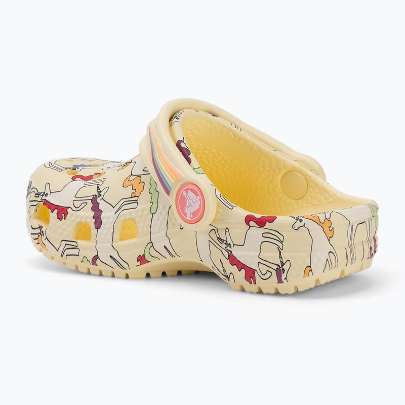 Шльопанці дитячі Crocs Classic Unicorn Graphic yellow light 4