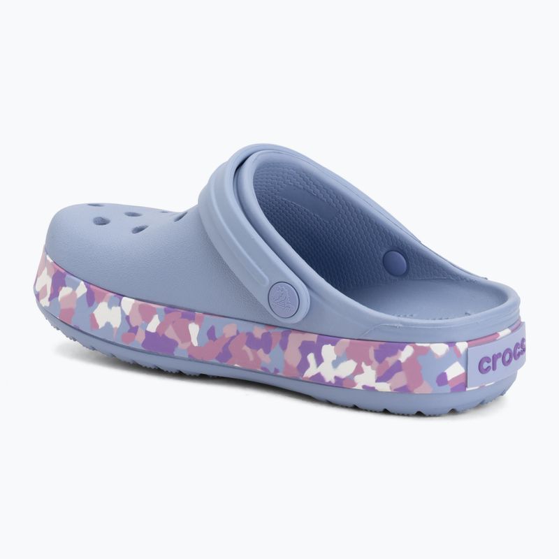Шльопанці дитячі Crocs Crockband Glow Confetti Band blue haze/multi 4