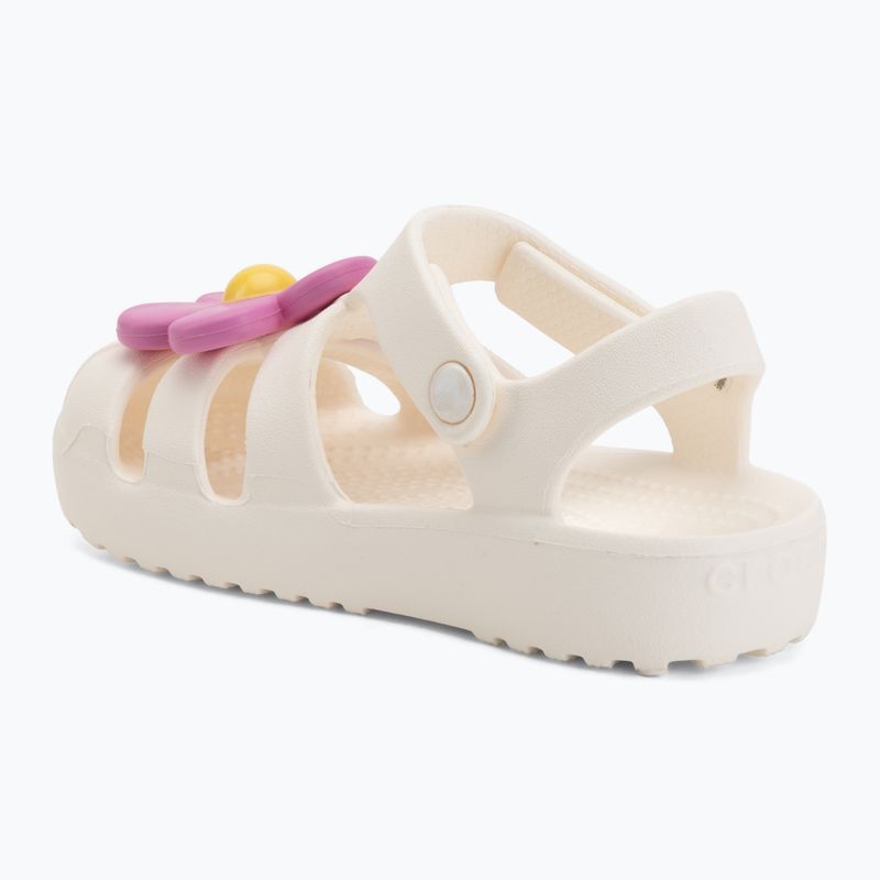 Сандалі дитячі Crocs Classic Flower chalk 3
