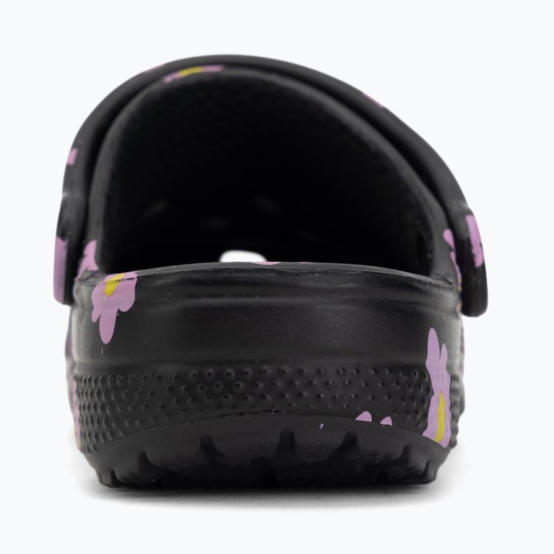 Шльопанці дитячі Crocs Classic Flower black 7