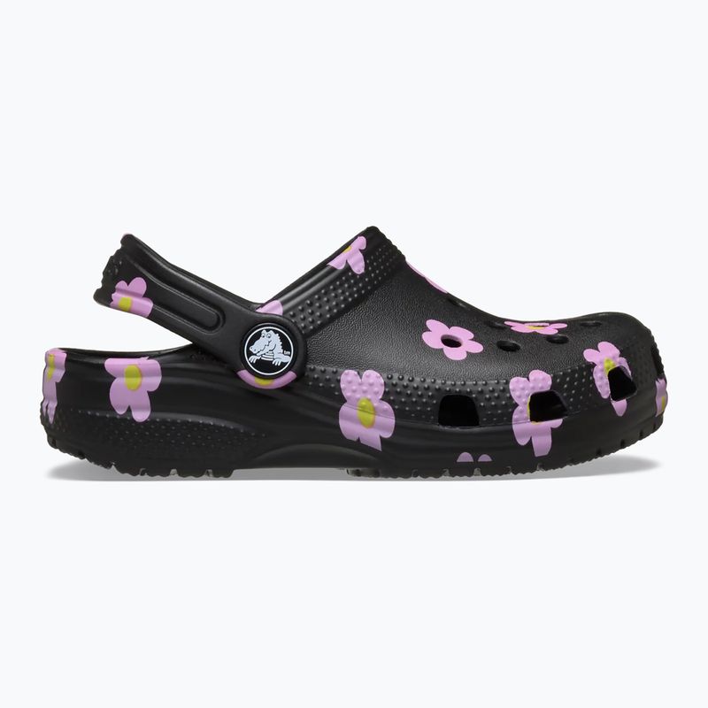 Шльопанці дитячі Crocs Classic Flower 212671 black 10