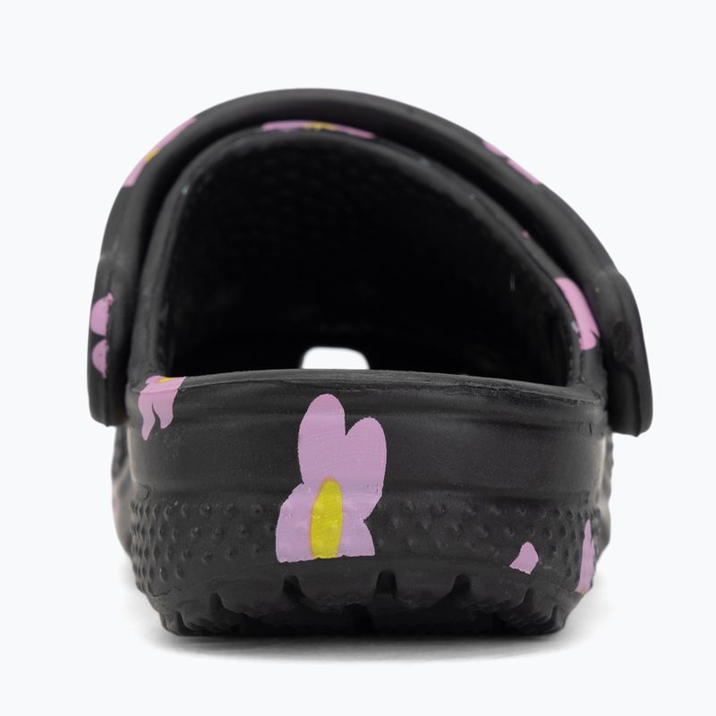 Шльопанці дитячі Crocs Classic Flower 212671 black 7