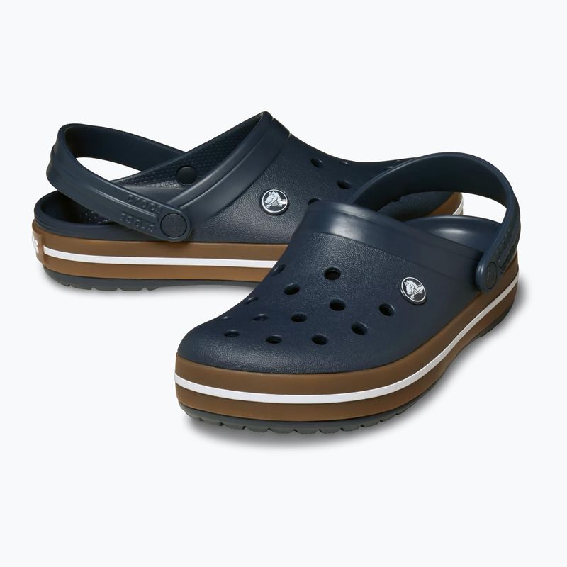 Шльопанці Crocs Crocband Gum navy 6
