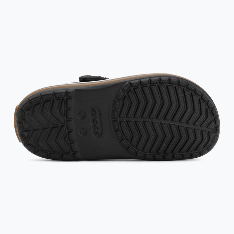 Шльопанці дитячі Crocs Crocband Gum black 5