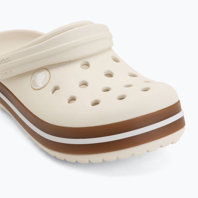 Шльопанці дитячі Crocs Crocband Gum summit white 8