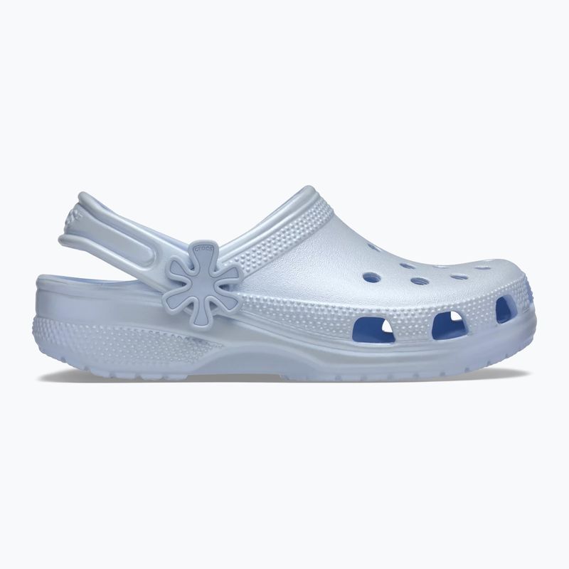 Шльопанці дитячі Crocs Classic Pearl Shine blue frost 10