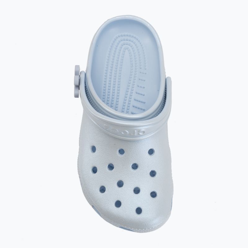 Шльопанці дитячі Crocs Classic Pearl Shine blue frost 6
