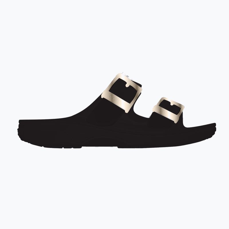Шльопанці жіночі Crocs Saturday Metallic Buckle black 8